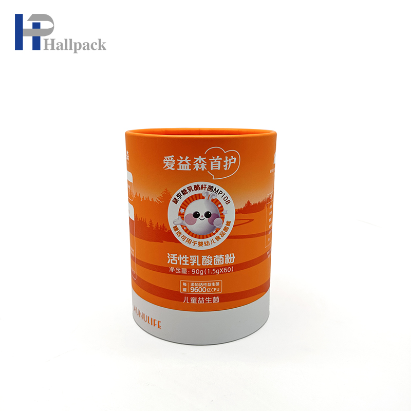 embalagem de tubo de papel para alimentos