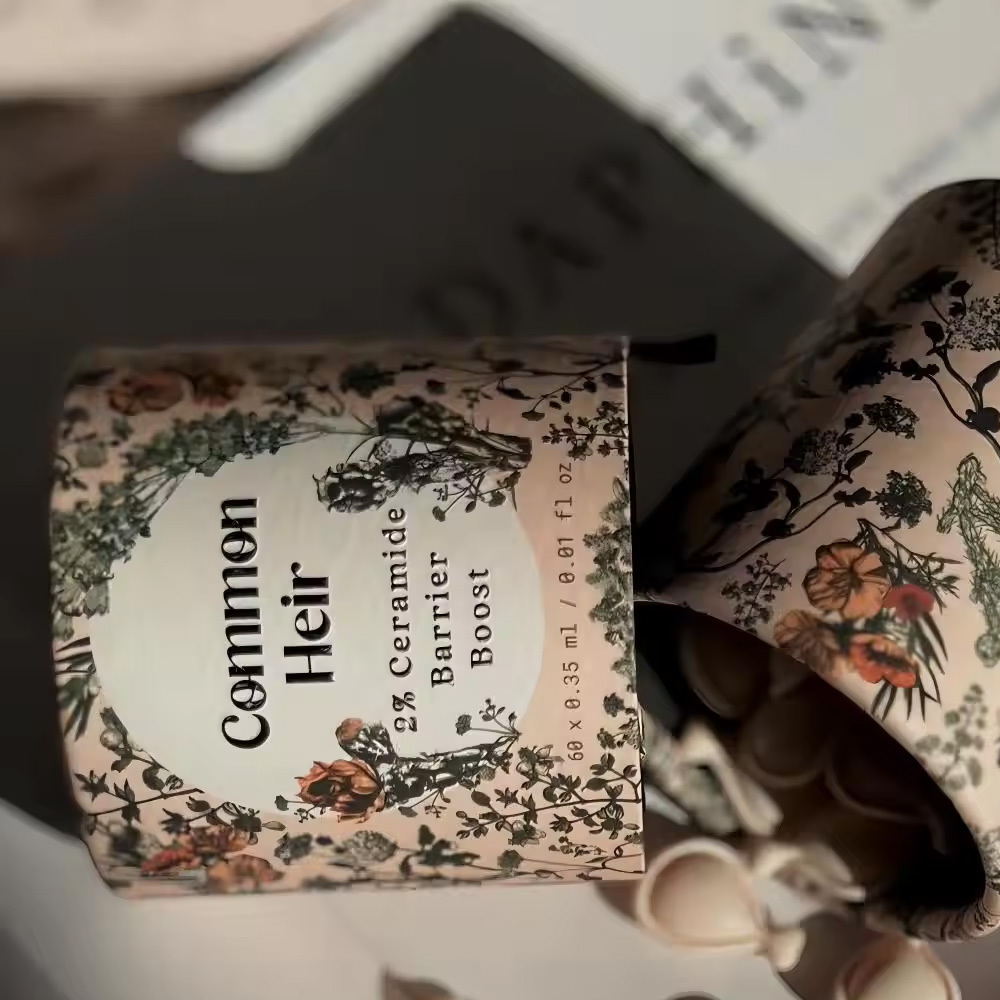 embalaje cosmético de tubo de papel
