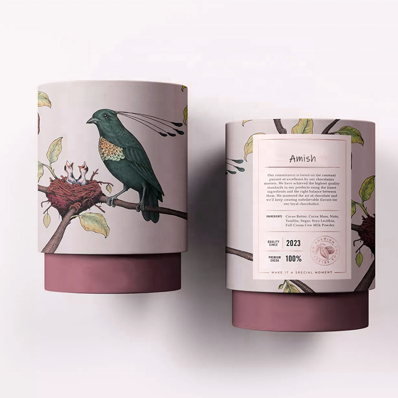 boîte de tube de papier alimentaire
