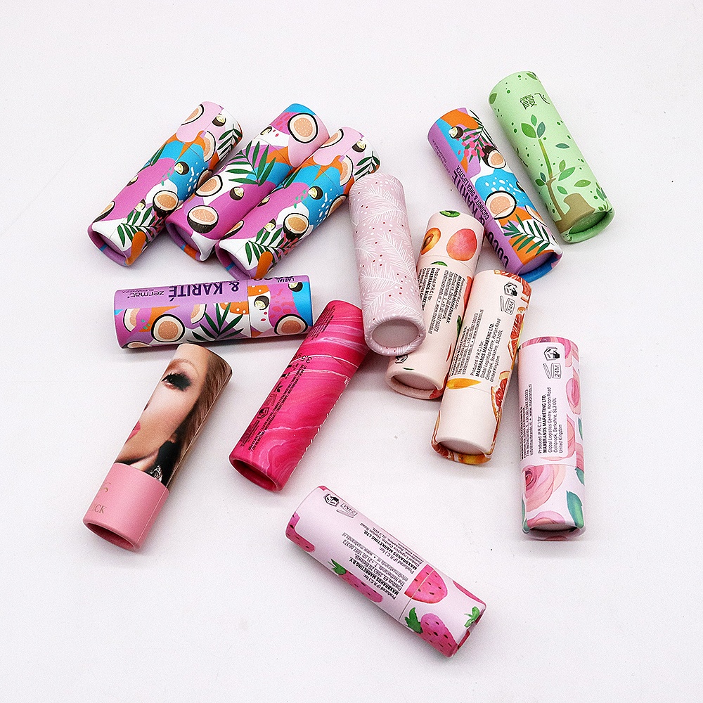 fabricante de tubos de papel para bálsamo labial