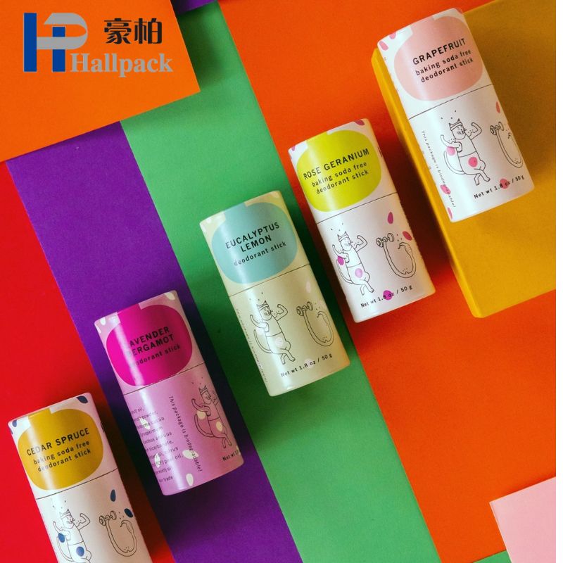 récipient en tube de papier cosmétique