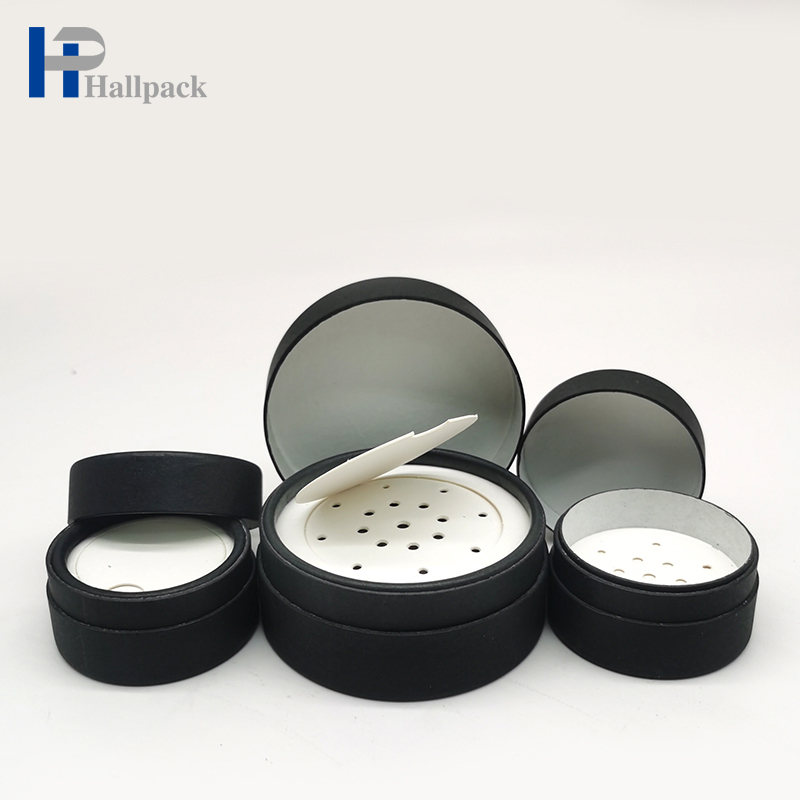 Tube de papier noir de conception de mode