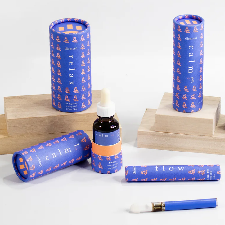 embalagem de alimentos cbd em tubo de papel