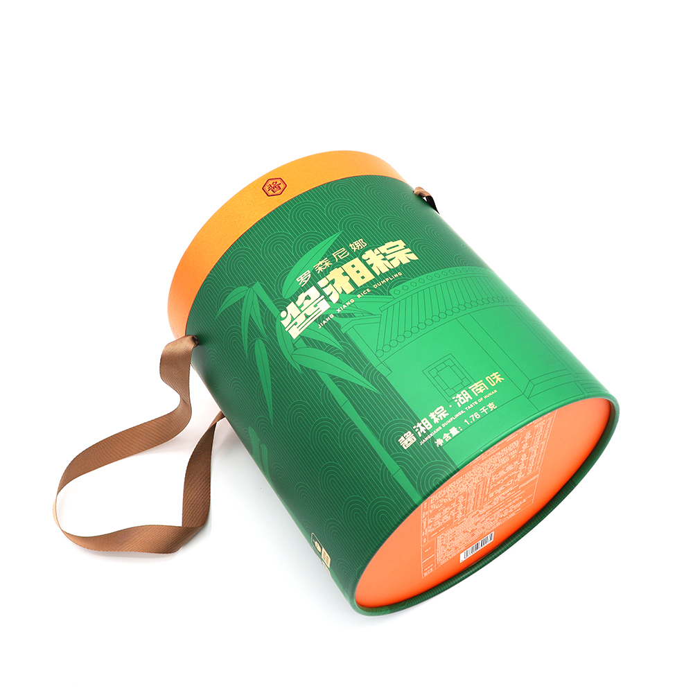 Envases de alimentos con tubos de papel.