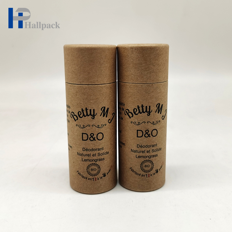 Tube de papier rond kraft d'impression de luxe