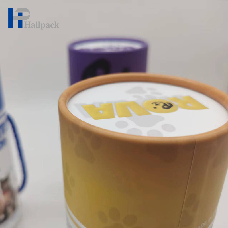 embalagem de alimentos em tubo de papel