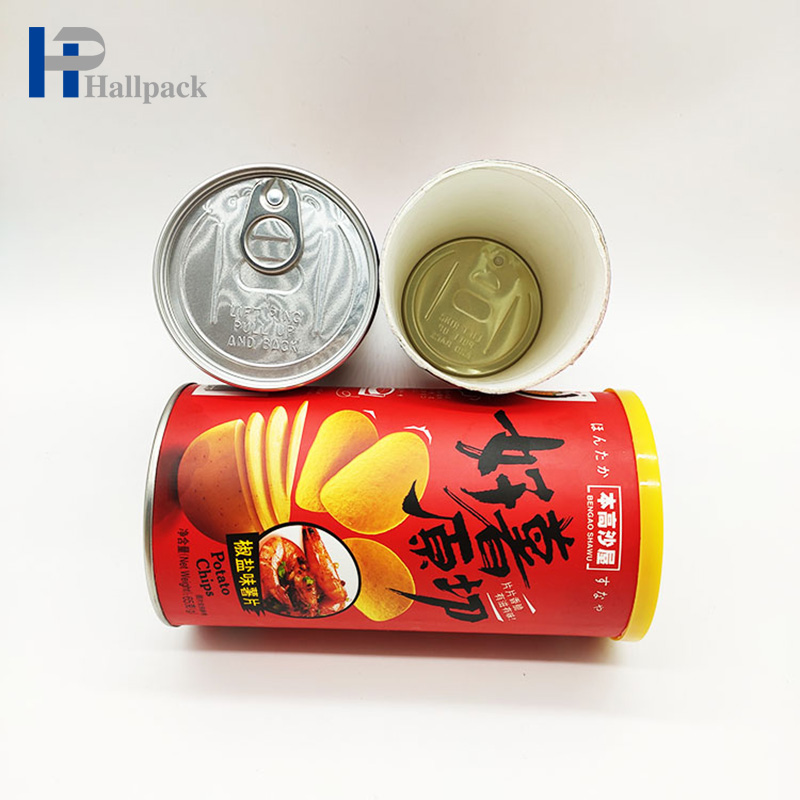 Frasco de tubo de papel artesanal