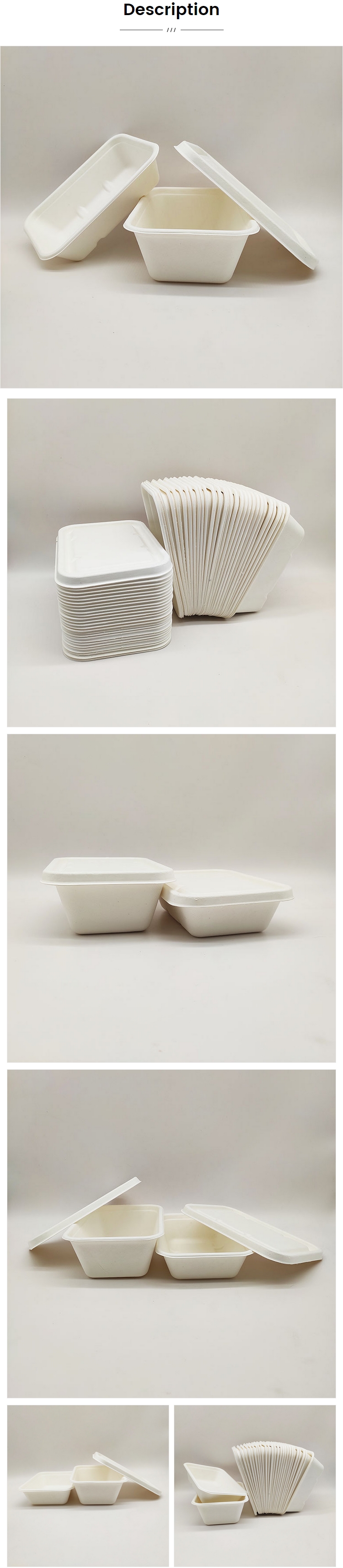 Recipientes descartáveis ​​para alimentos de celulose