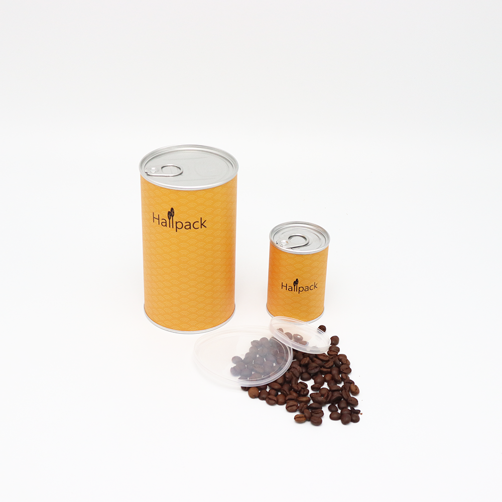 embalagem de tubo de papel com folha de qualidade alimentar