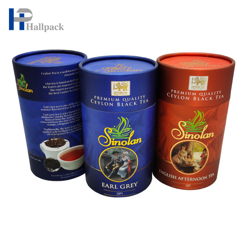 Papel cilíndrico de tubo de té