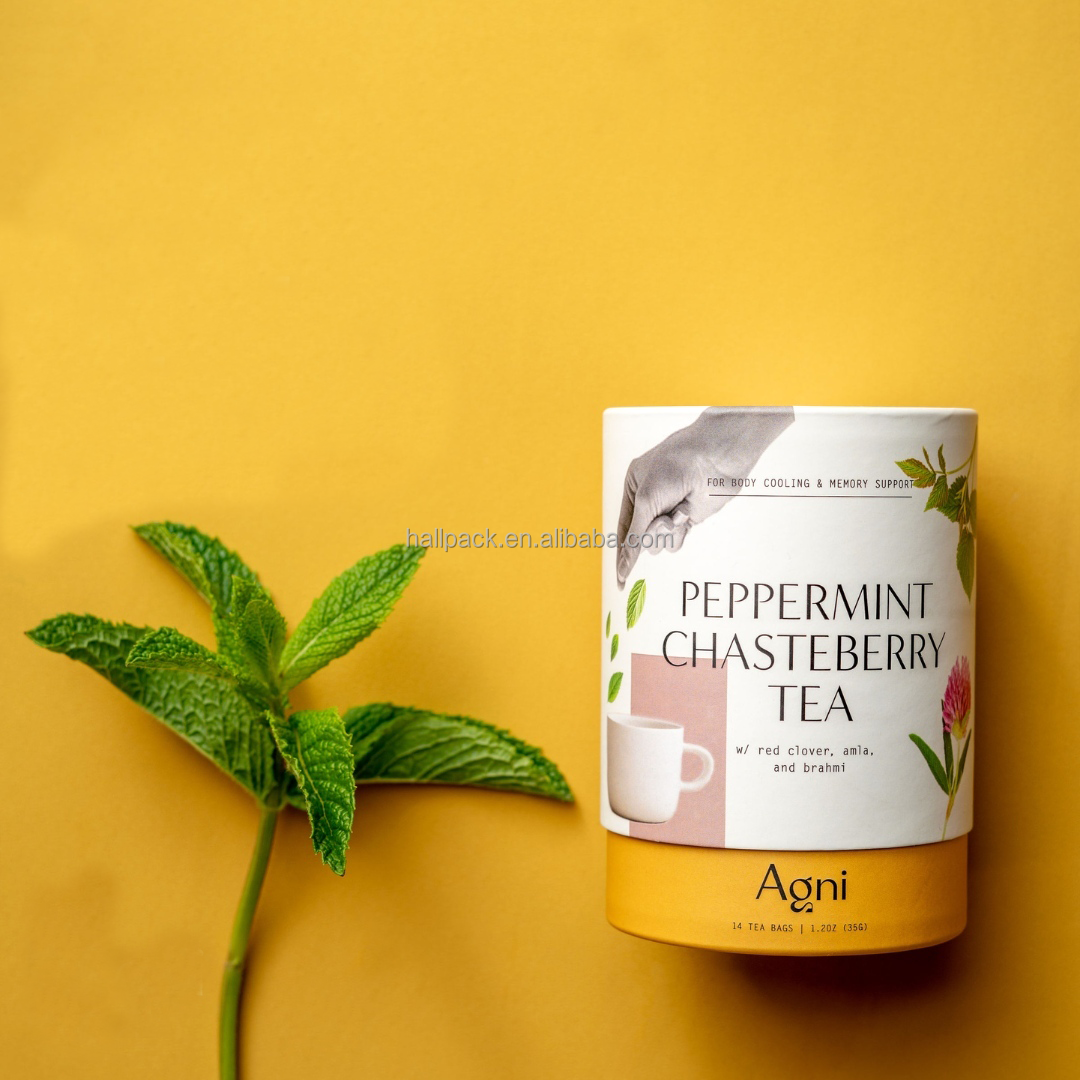 tubo de papel cbd envasado de alimentos
