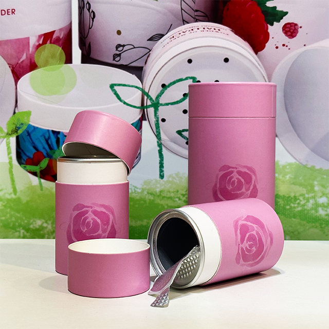Tubo de papel envasado de alimentos Reino Unido.