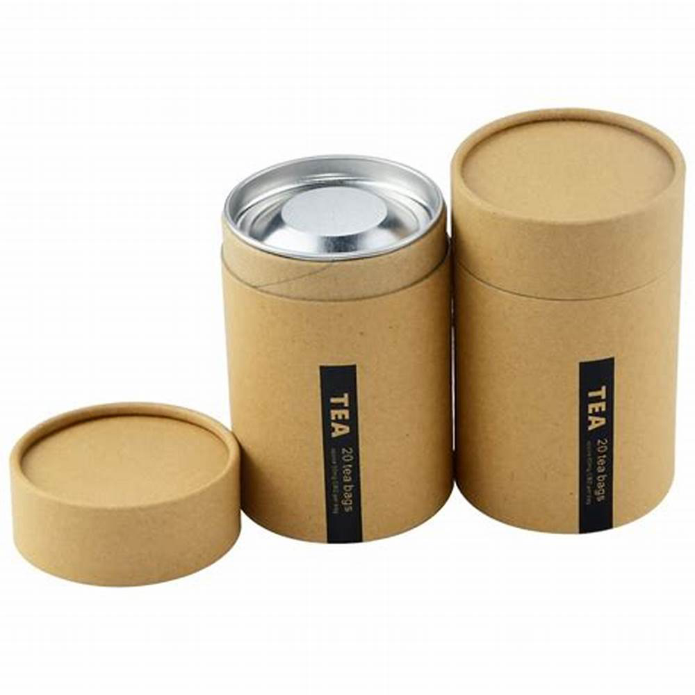 Envases de tubos de papel para alimentos.