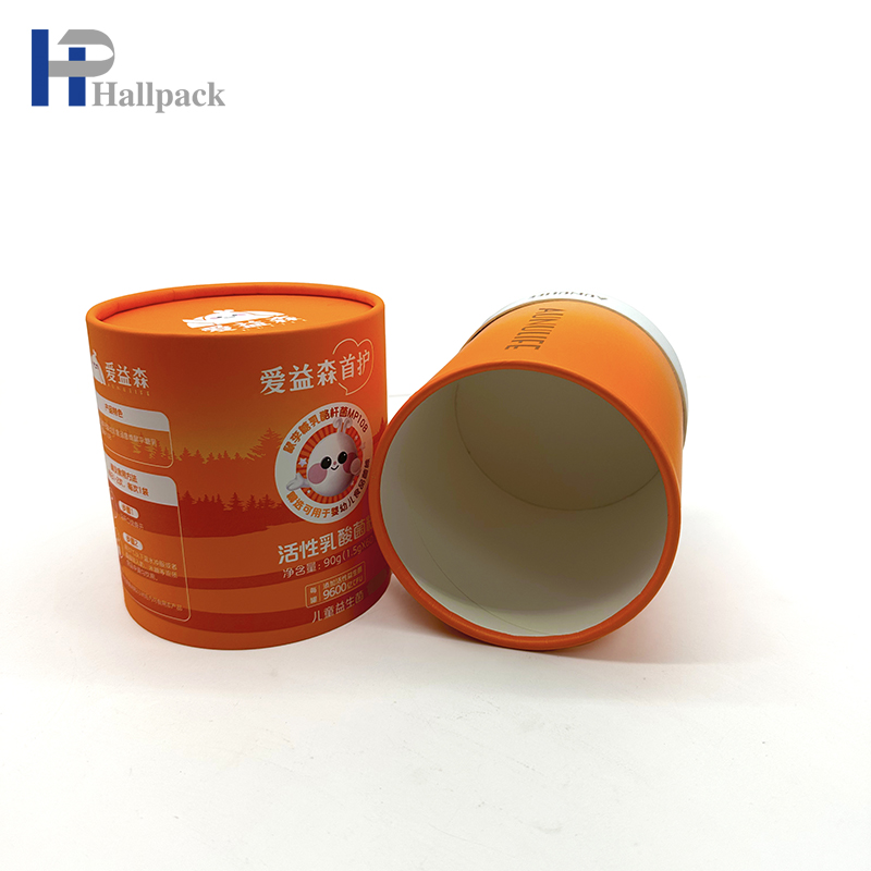 embalagem de tubo de papel de qualidade alimentar