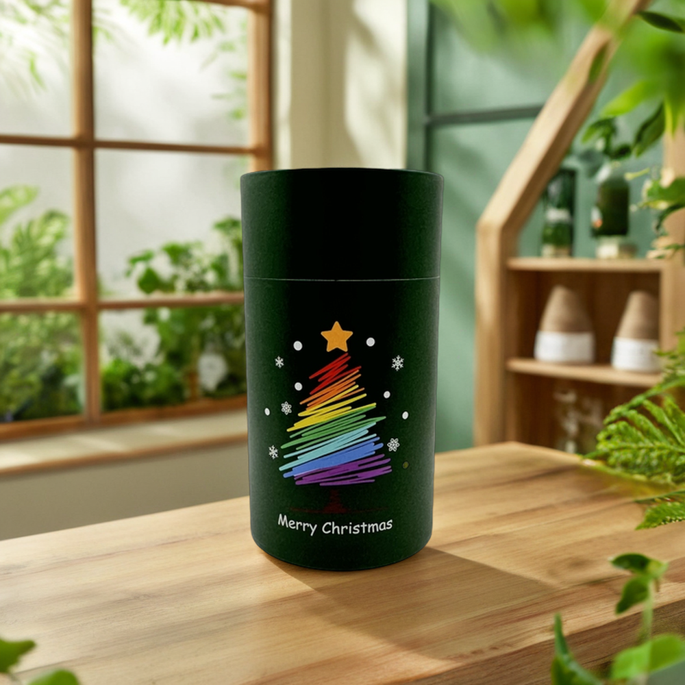 أنبوب دائري من ورق الكرافت الأخضر