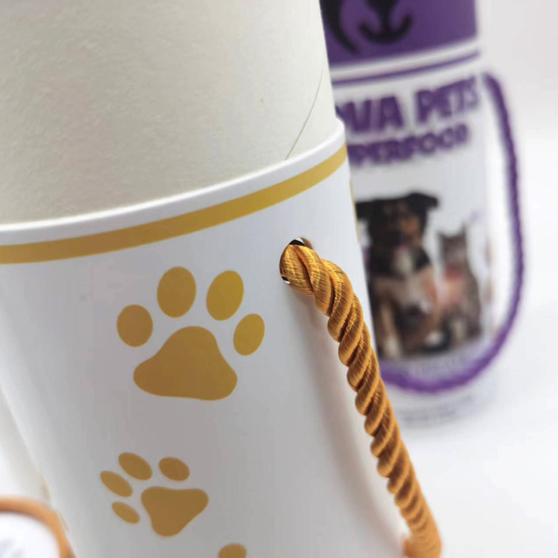 Tubo de papel ondulado para petiscos para animais de estima&ccedil;&atilde;o