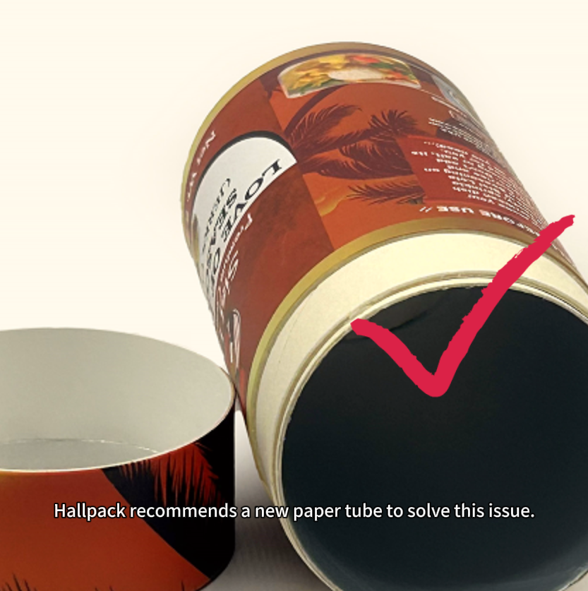 tube de papier de qualité alimentaire