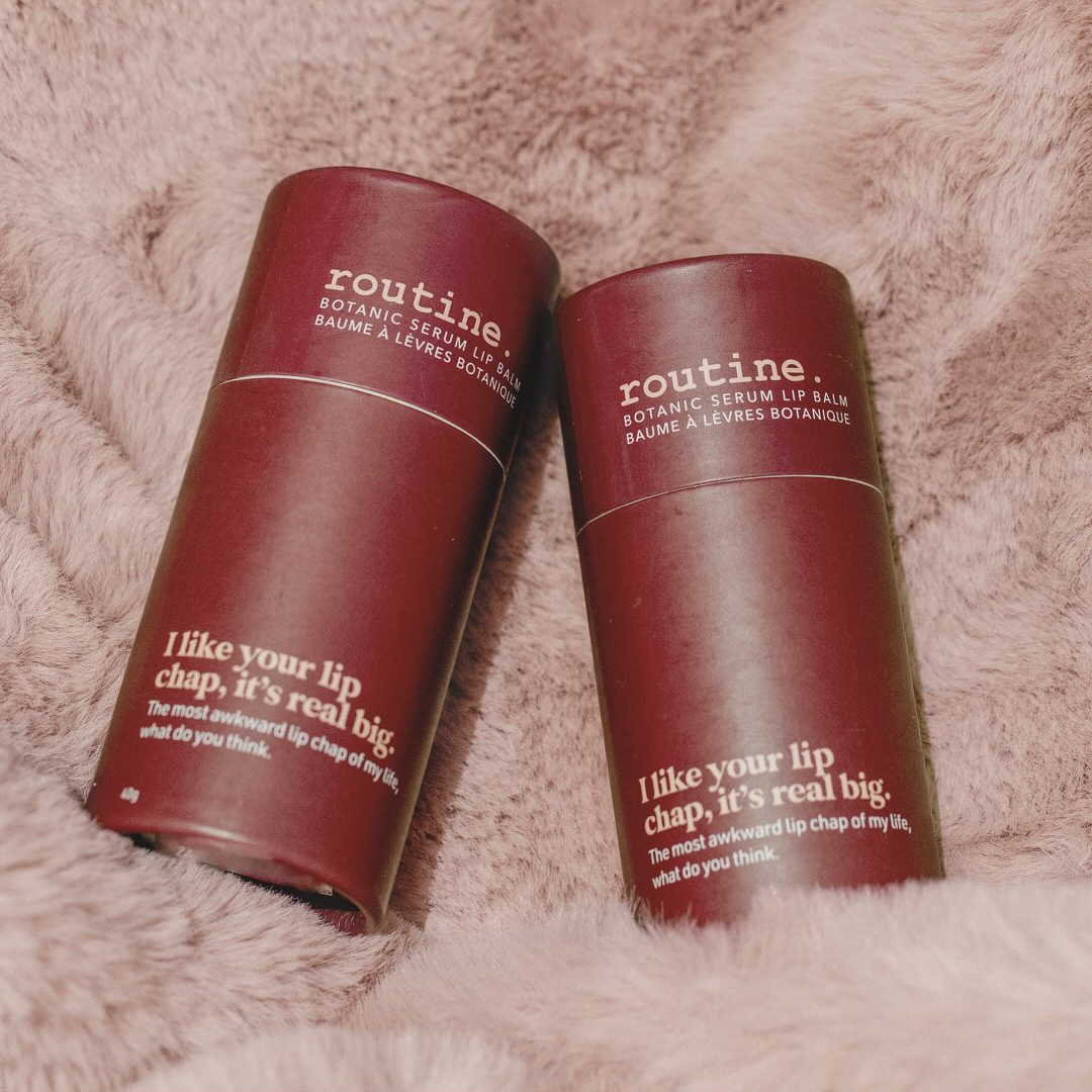 Étiquettes de tubes de baume à lèvres