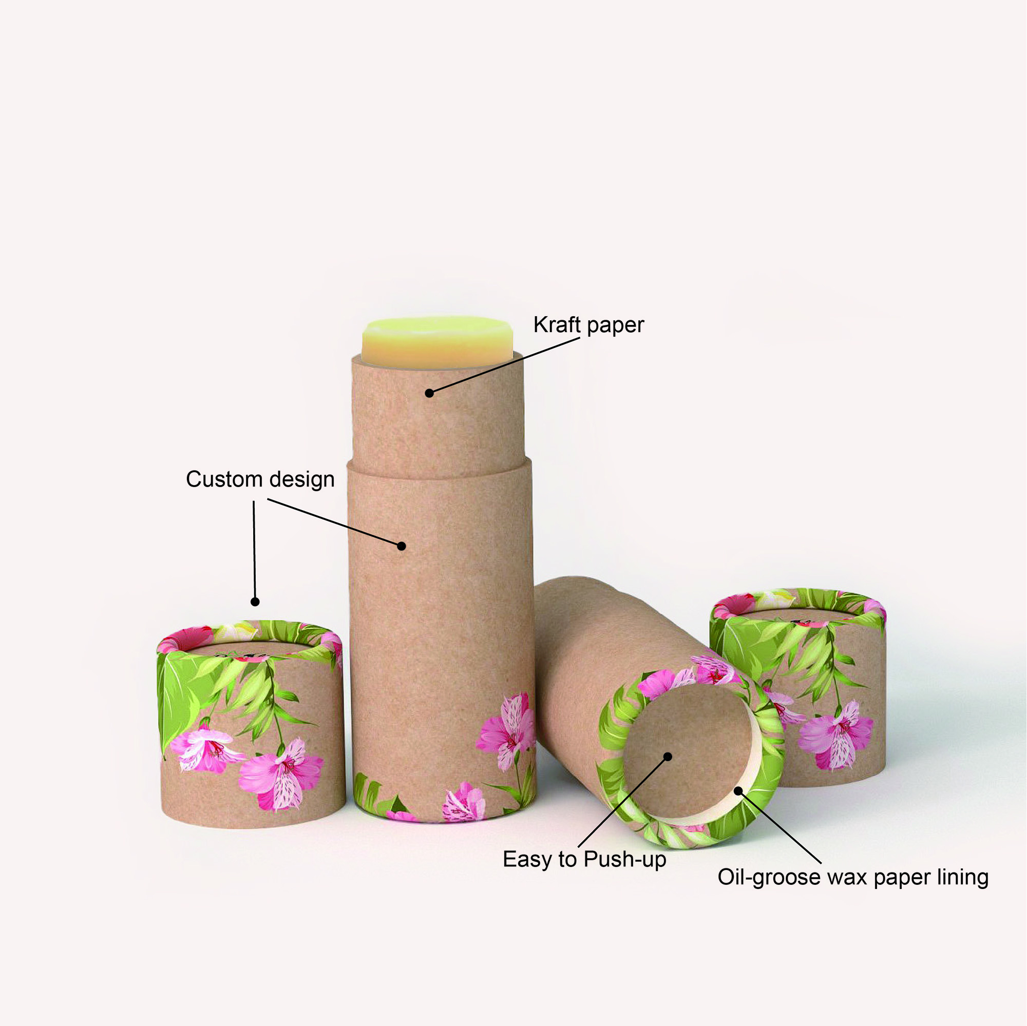 embalaje de tubos de papel cosmético