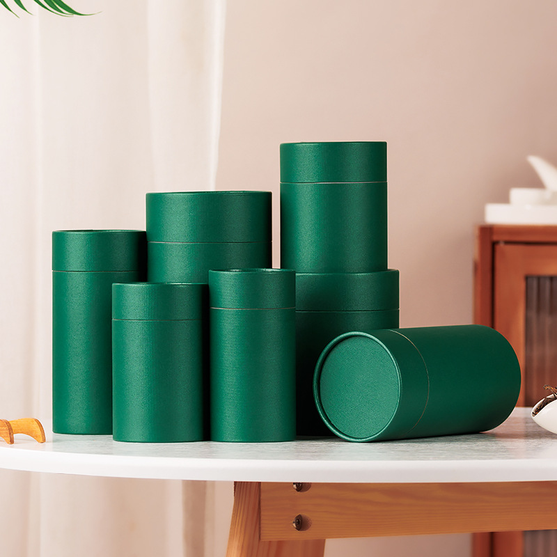 Envases de alimentos con tubos de papel.