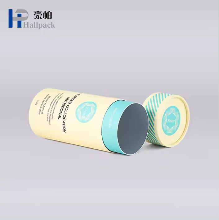 Envases de tubos de papel para alimentos.